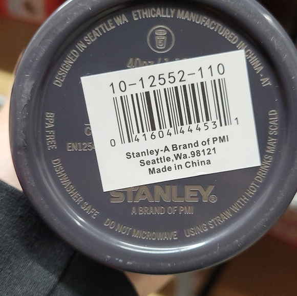 NWT Stanley X e.l.f. Quencher H2.0 FlowState Tumbler 40oz, CRYSTAL CLEAR NIGHT - Picture 3 of 3